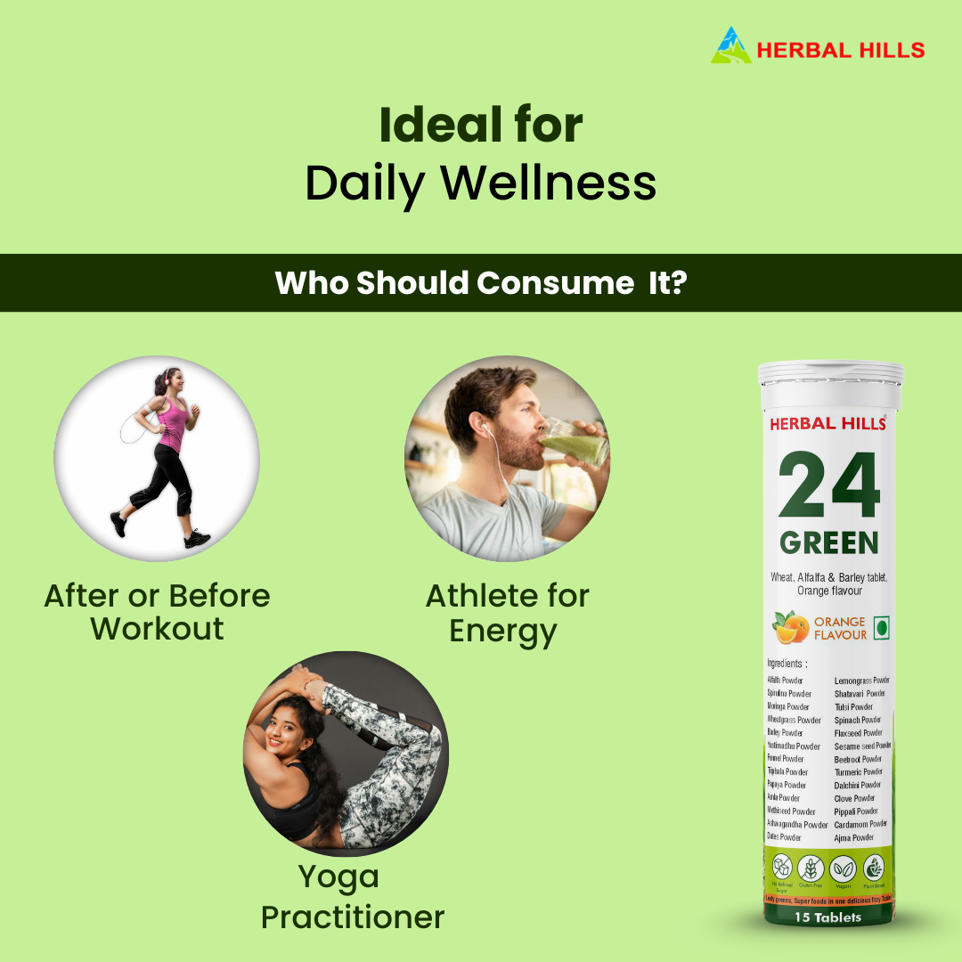 24 Green Tablets – Ayurvedic Daily Dose of Energy