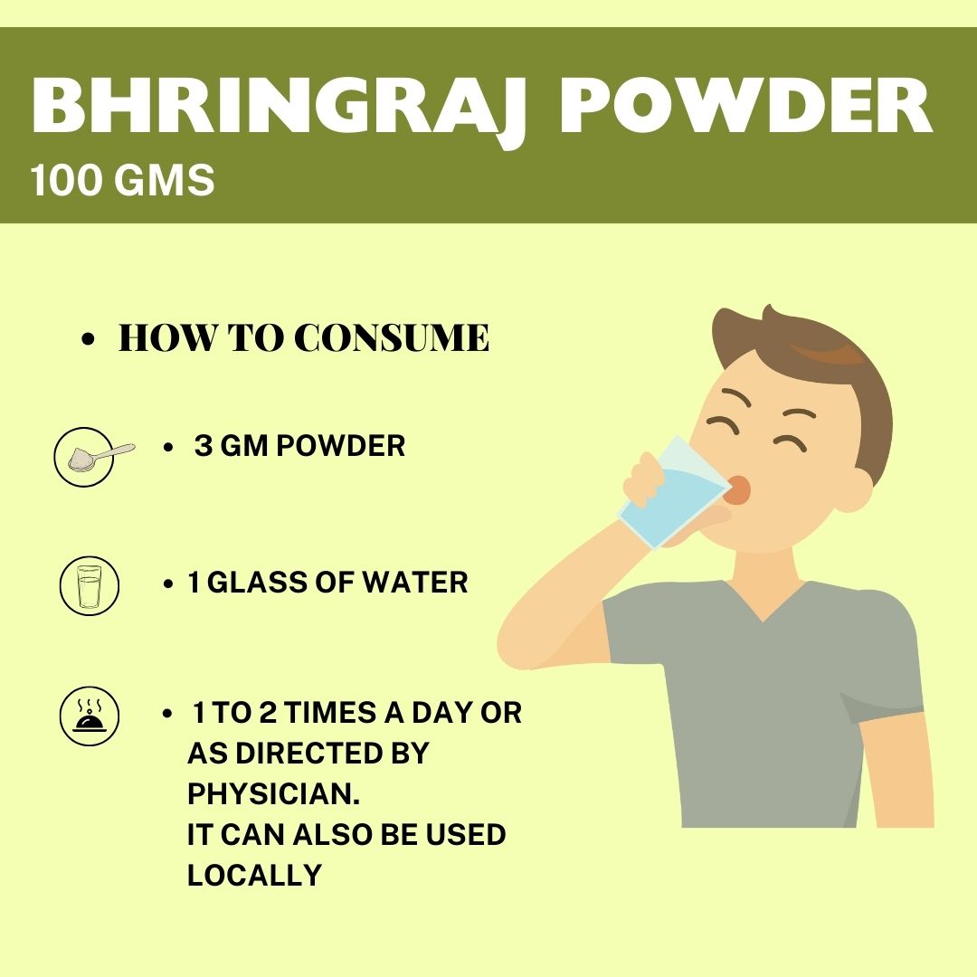 Bhringraj Powder Natural Hair Care for Hair Growth and Natural Conditioning of Hair