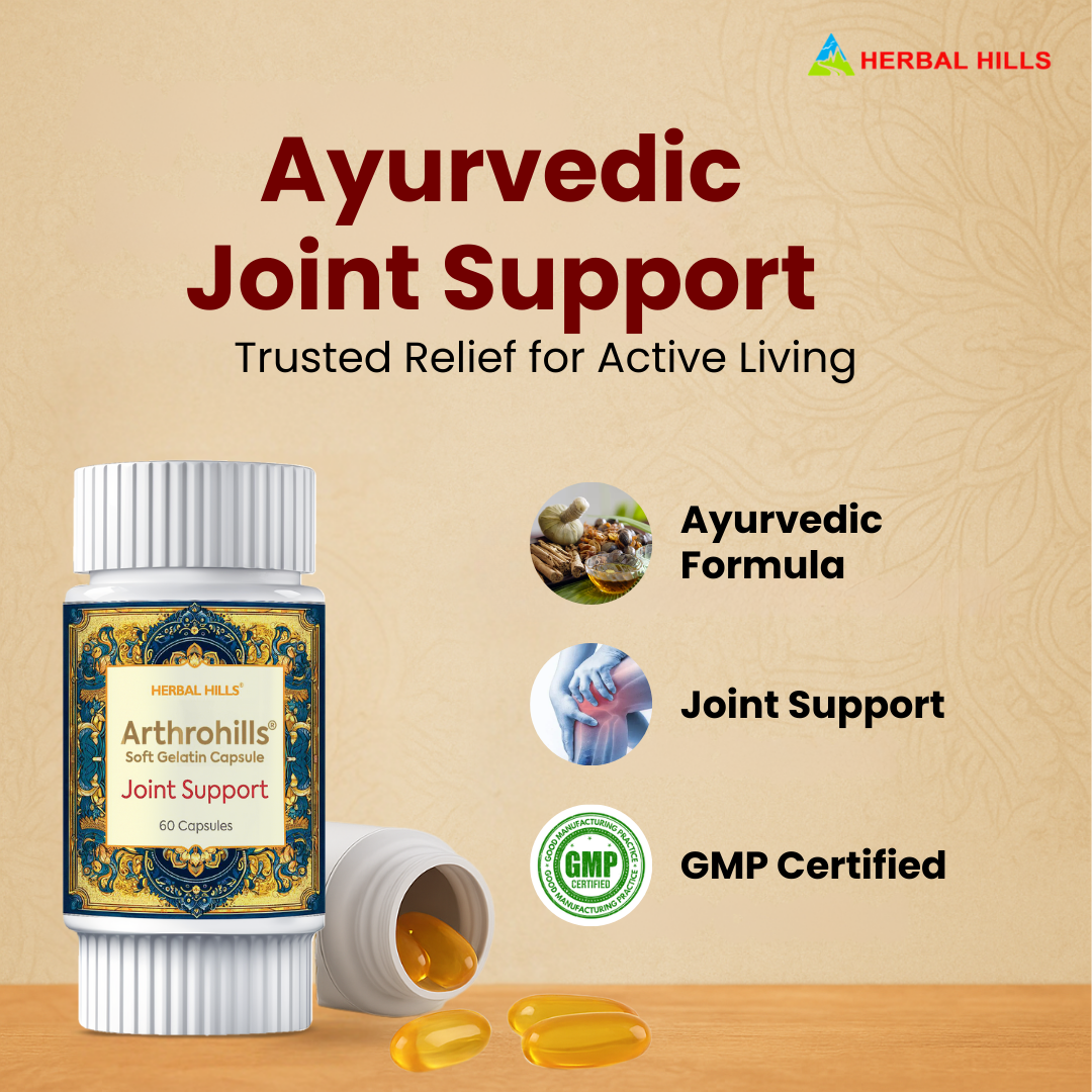 Arthrohills Capsules, Ayurvedic Joint care, Relieves Joint Pain & Muscle Pain, Natural Supplement for Overall Joint Health - 30 Capsules