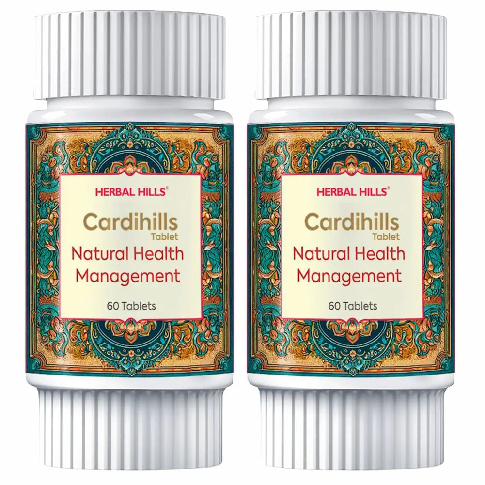 Cardihills Tablet, Ayurvedic heart care Tablets, Cholesterol management supplement, Promotes Arterial Health & Heart Rhythm, Antioxidant heart protection