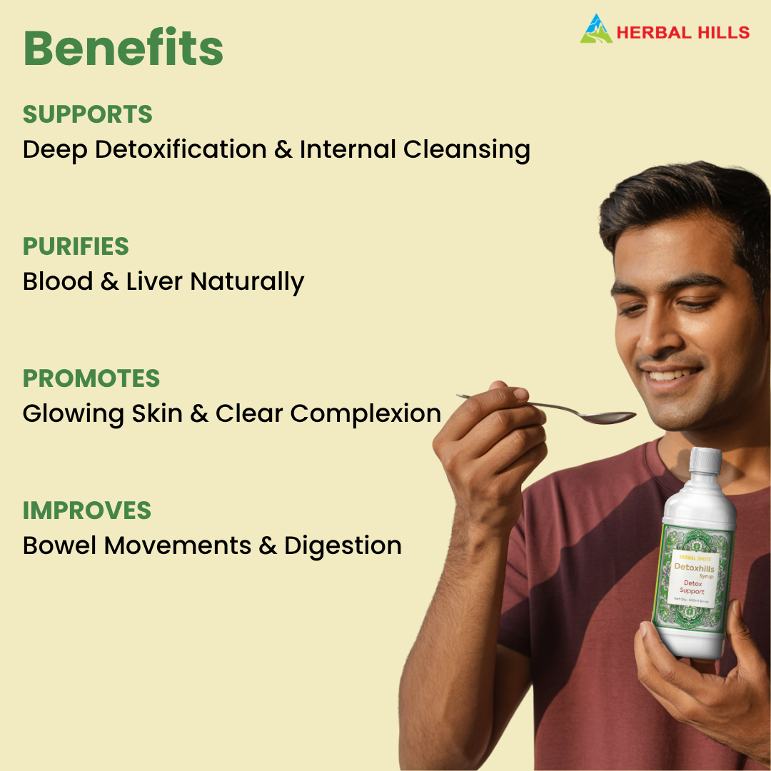DetoxHills Syrup – Ayurvedic Herbal Blend for Daily Cleansing Support