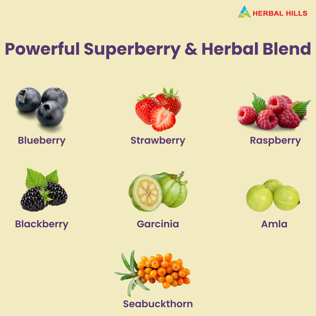Mix Berry Juice berry Immunity Booster and Antioxidant, Maintains Healthy Heart and Brain Function