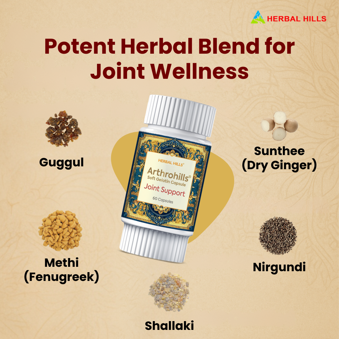 Arthrohills Capsules, Ayurvedic Joint care, Relieves Joint Pain & Muscle Pain, Natural Supplement for Overall Joint Health - 30 Capsules