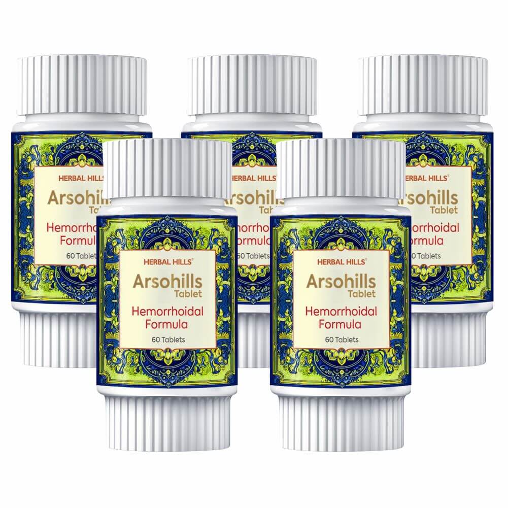 Arsohills Tablet Ayurvedic piles care, Herbal remedy for Constipation and Bavasir, Ayurvedic solution for hemorrhoids