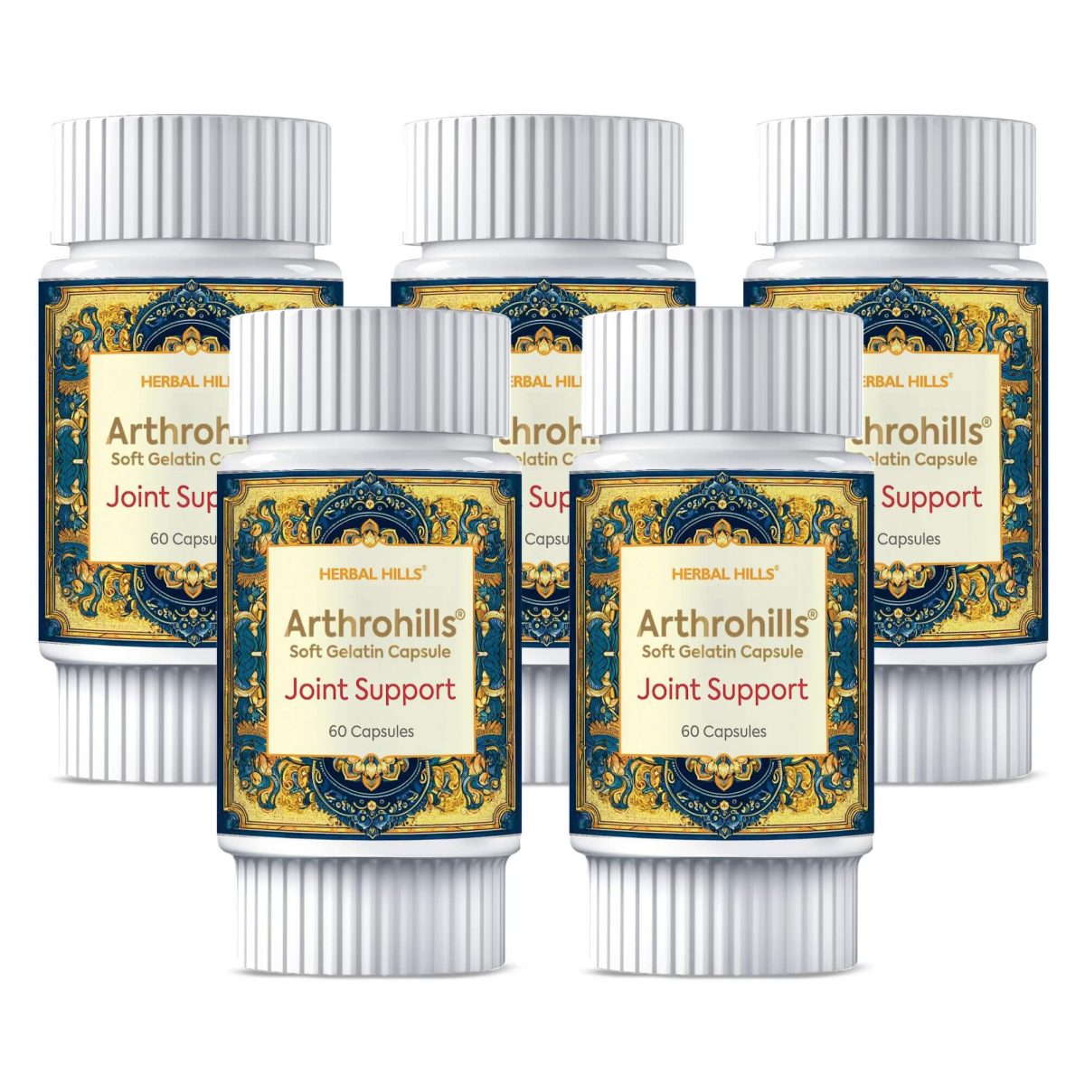 Arthrohills Capsules, Ayurvedic Joint care, Relieves Joint Pain & Muscle Pain, Natural Supplement for Overall Joint Health - 60 & 900 Capsules