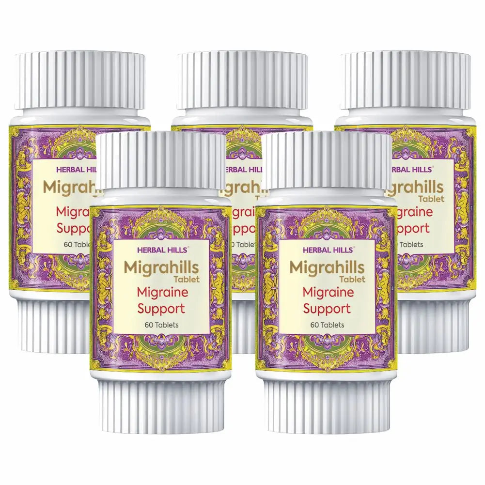 Migrahills Tablet Natural Supplement for Migraine Support, Aids to Reduce Intensity and frequency of migraine episodes