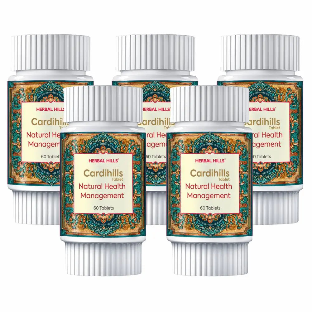 Cardihills Tablet, Ayurvedic heart care Tablets, Cholesterol management supplement, Promotes Arterial Health & Heart Rhythm, Antioxidant heart protection