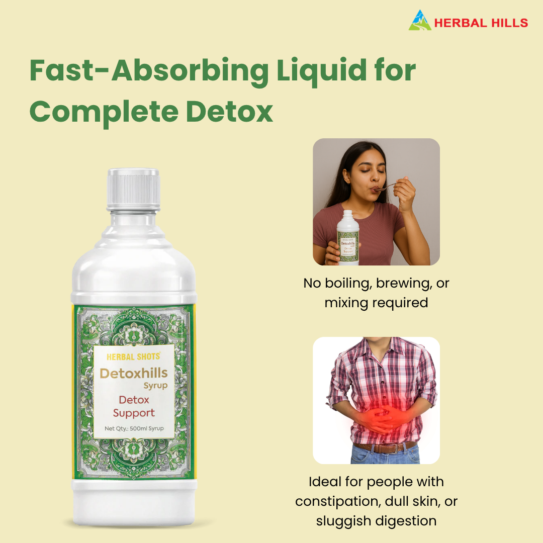 DetoxHills Syrup – Ayurvedic Herbal Blend for Daily Cleansing Support