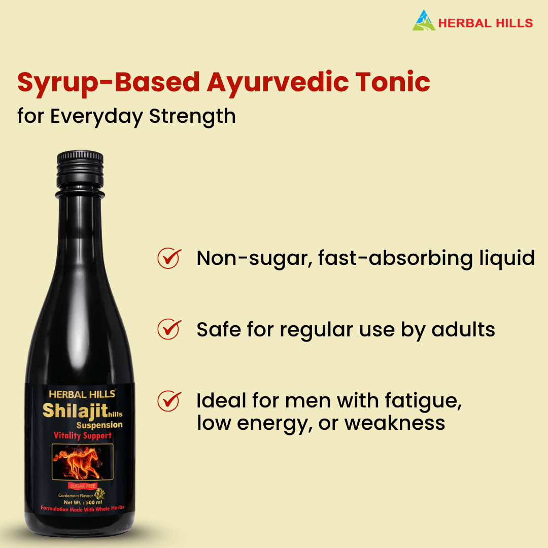 Shilajit Suspension Syrup: Plant-Based Wellness Supplement