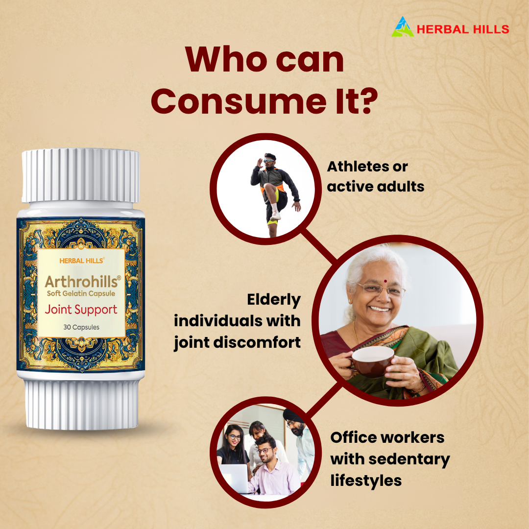 Arthrohills Capsules, Ayurvedic Joint care, Relieves Joint Pain & Muscle Pain, Natural Supplement for Overall Joint Health - 30 Capsules