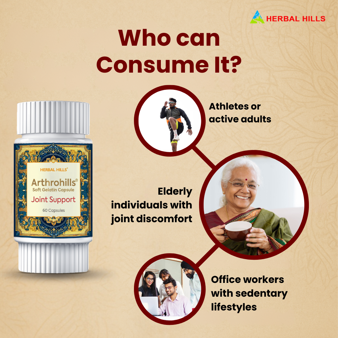Arthrohills Capsules, Ayurvedic Joint care, Relieves Joint Pain & Muscle Pain, Natural Supplement for Overall Joint Health - 30 Capsules