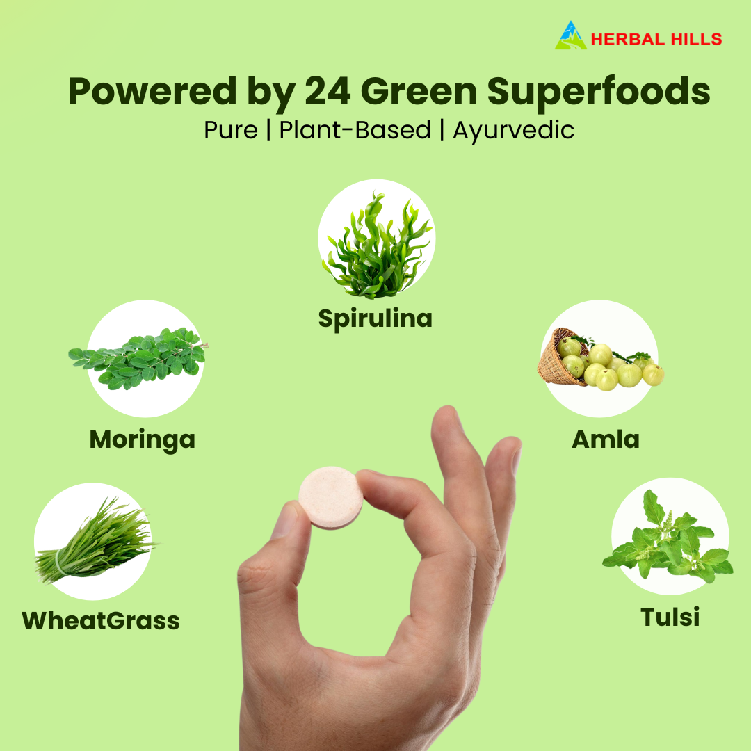 24 Green Tablets – Ayurvedic Daily Dose of Energy