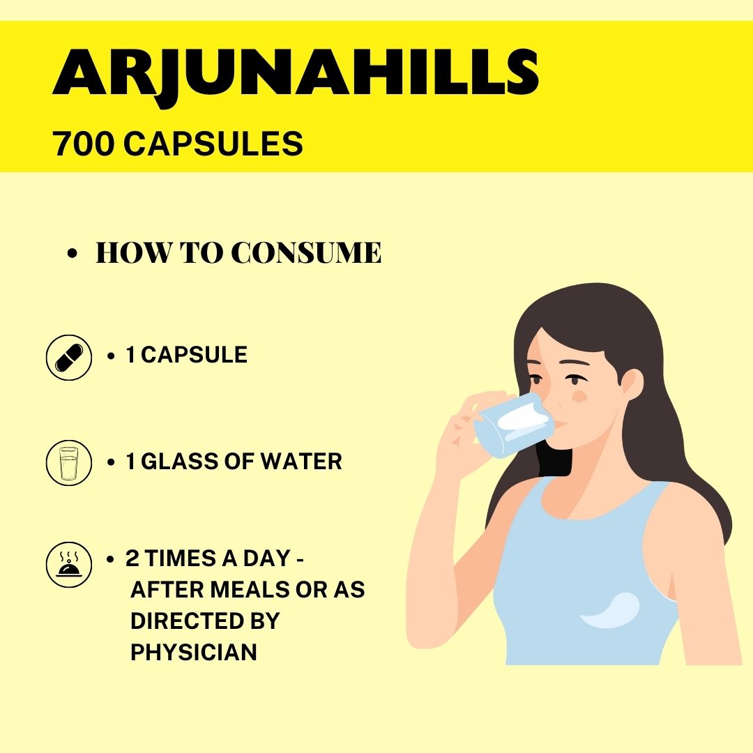 Arjuna Capsule Pure And Natural Herbal Supplement For Healthy Heart