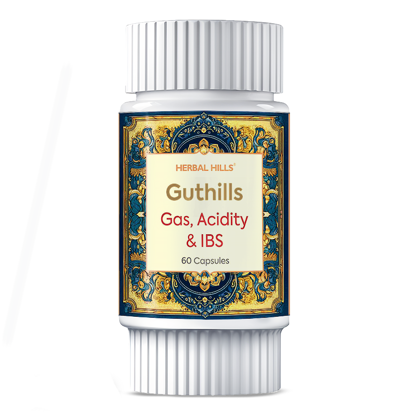 Guthills Capsules – Ayurvedic Herbal Supplement for Digestive Wellness & Gut Support (60 Capsules × Pack of 5)