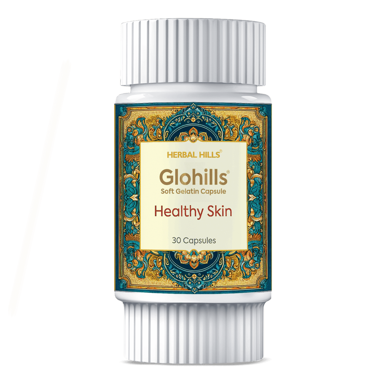 Glohills Capsules, Ayurvedic Skincare, Aids to clear Acne, Blemishesh, Moisturizes Skin, Natural Ingredients with Anti-Aging Properties, Suitable for All Skin Types