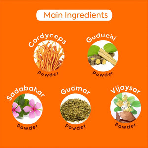 Diabohills Cordyceps Capsule Sugar Management & Balance Ayurvedic Formulation Manages Blood Sugar Naturally 30 Capsules