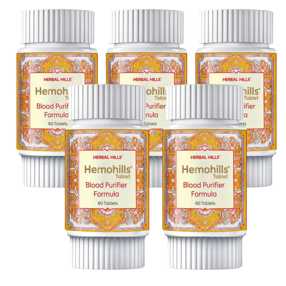 Hemohills Tablet, Ayurvedic Blood Purifier, Natural Skin Detox