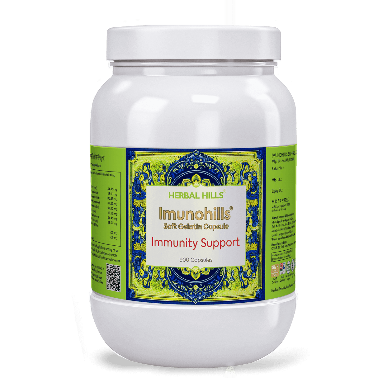 Imunohills Capsules: Ayurvedic Supplement for Immunity Support and Daily Wellness