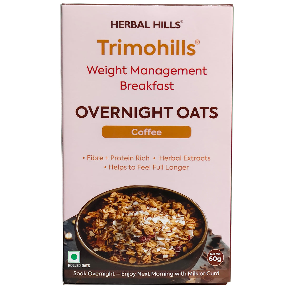 Overnight oats-coffee flavour 60 gms
