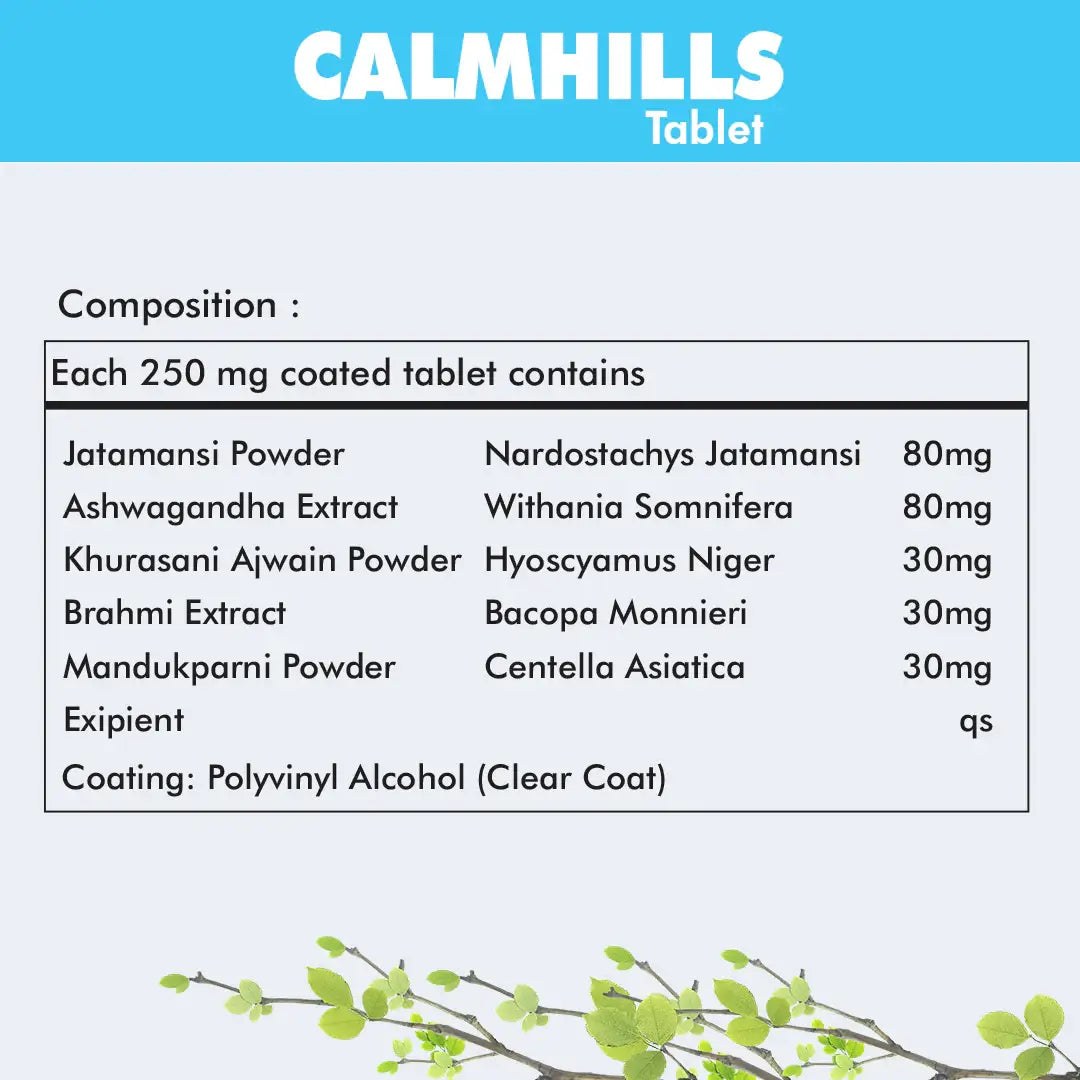 Calmhills Tablets Stress & Anxiety Relief