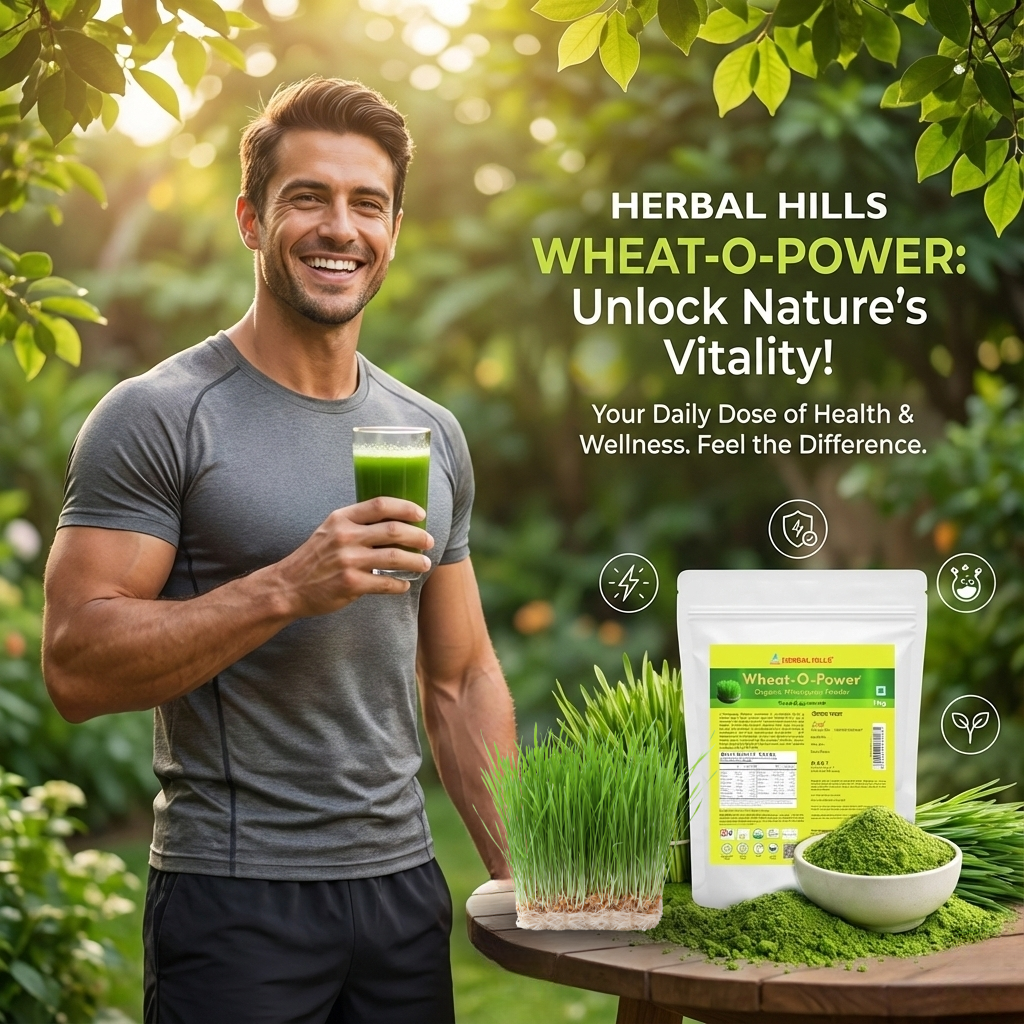 Organic Wheatgrass Powder: Ayurvedic Green Superfood for Daily Wellness