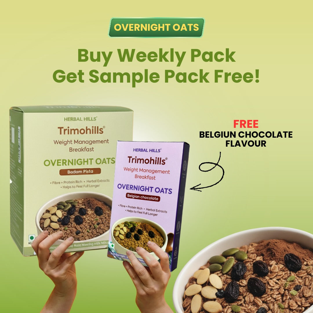 Overnight oats - Badam Pista Flavour - 360 gms - (Free - Belgium Chocolate Flavour - 60 gms)