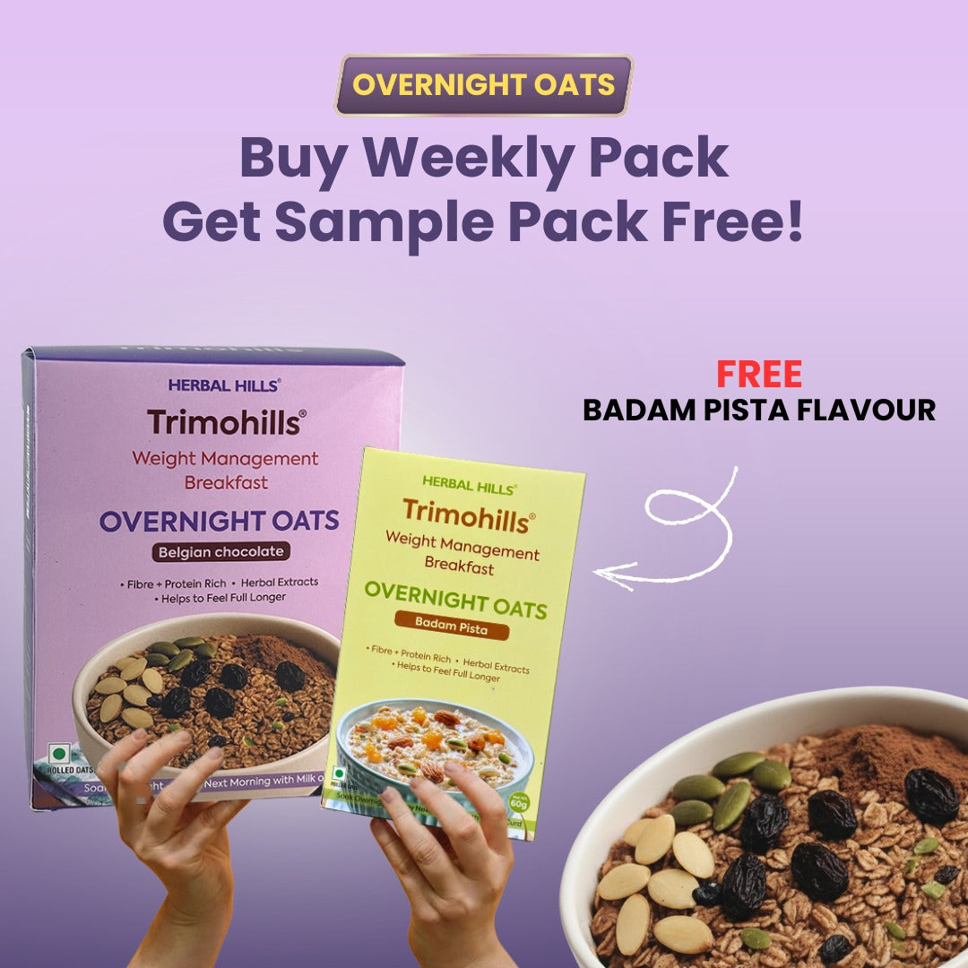 Overnight oats - Belgium Chocolate Flavour - 360 gms - (Free - Badam Pista Flavour - 60 gms)