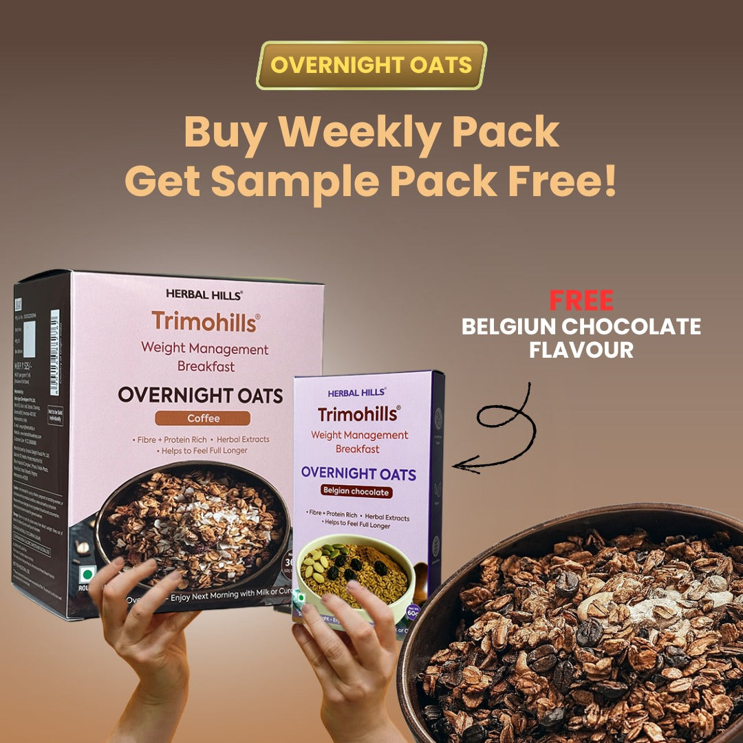 Overnight oats - Coffee Flavour - 360 gms - (Free - Belgium Chocolate Flavour - 60 gms)