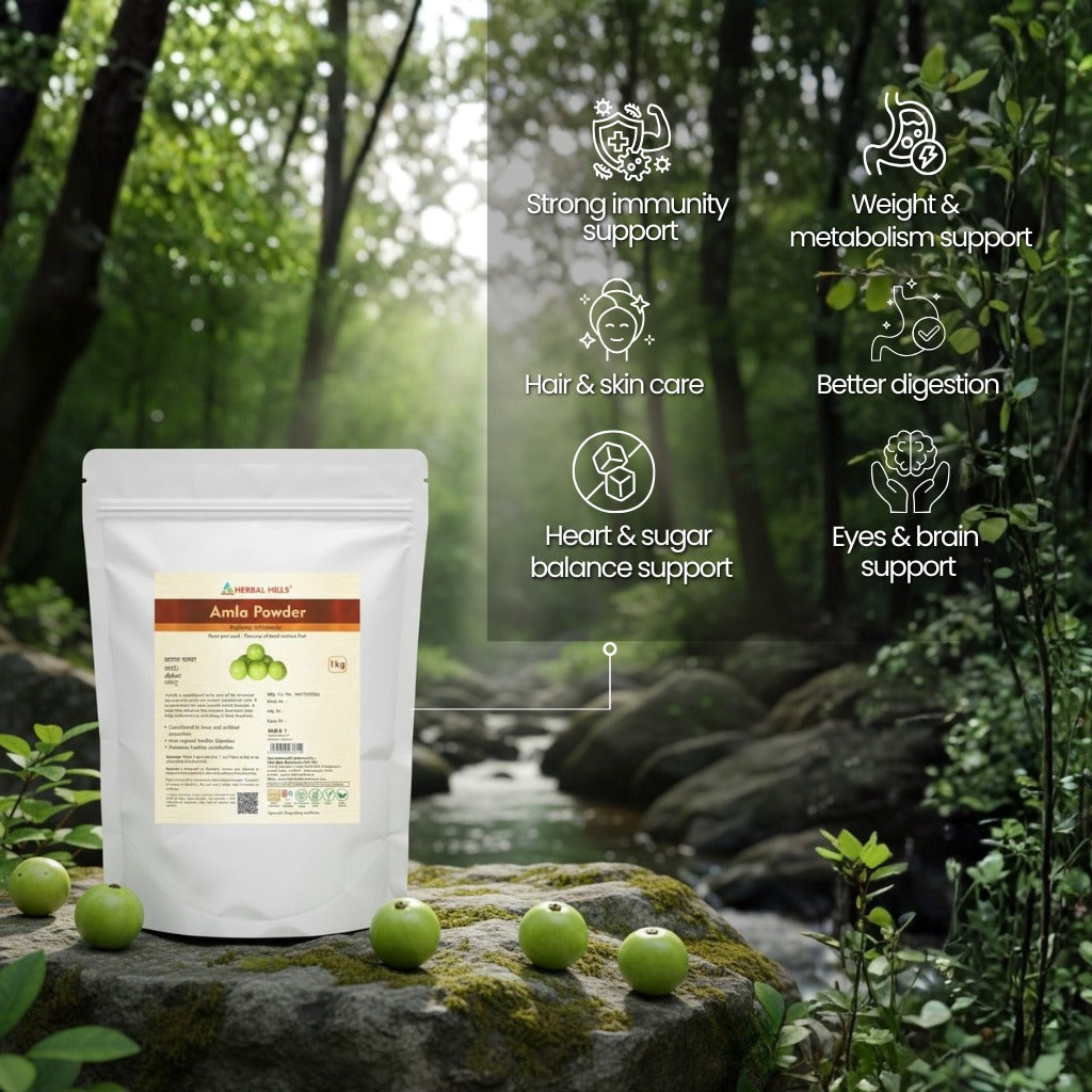 Amla Powder for Natural Skin care, Immunity booster and hair care - 1KG