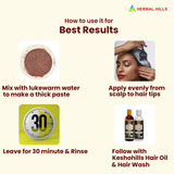 Kesho Forte Hair Mask Powder Pure and Natural Hair Mask for Hair Growth, Split Ends, Luster Shining Nourishment