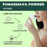 Punarnava Powder Promotes Urinary Tract Wellness, Ayurvedic Diuretic, Kidney care & Rejuvenation