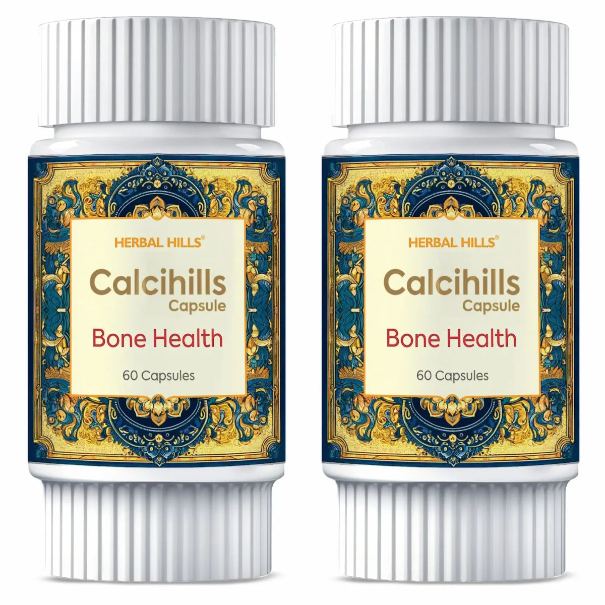 Calcihills Capsules – Ayurvedic Calcium Supplement for Bone & Joint Wellness (60 Capsules × Pack of 2)