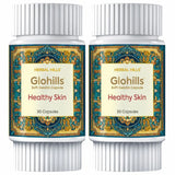 Glohills Capsules, Ayurvedic Skincare, Aids to clear Acne, Blemishesh, Moisturizes Skin, Natural Ingredients with Anti-Aging Properties, Suitable for All Skin Types