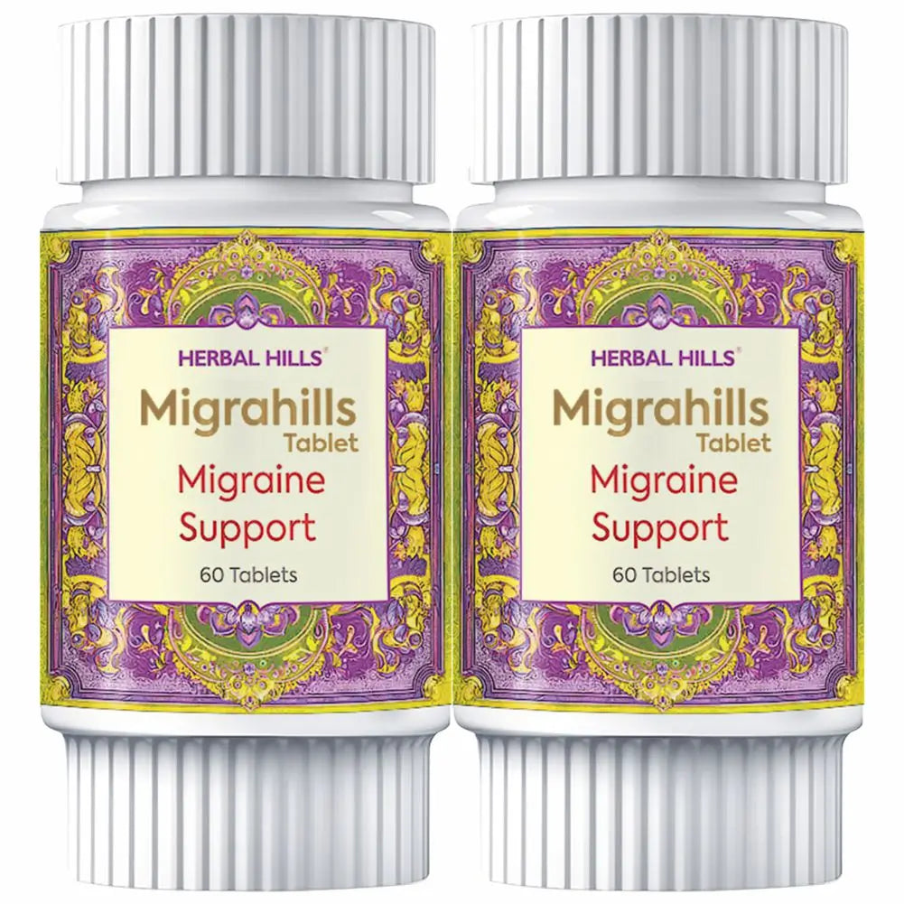 Migrahills Tablet Natural Supplement for Migraine Support, Aids to Reduce Intensity and frequency of migraine episodes