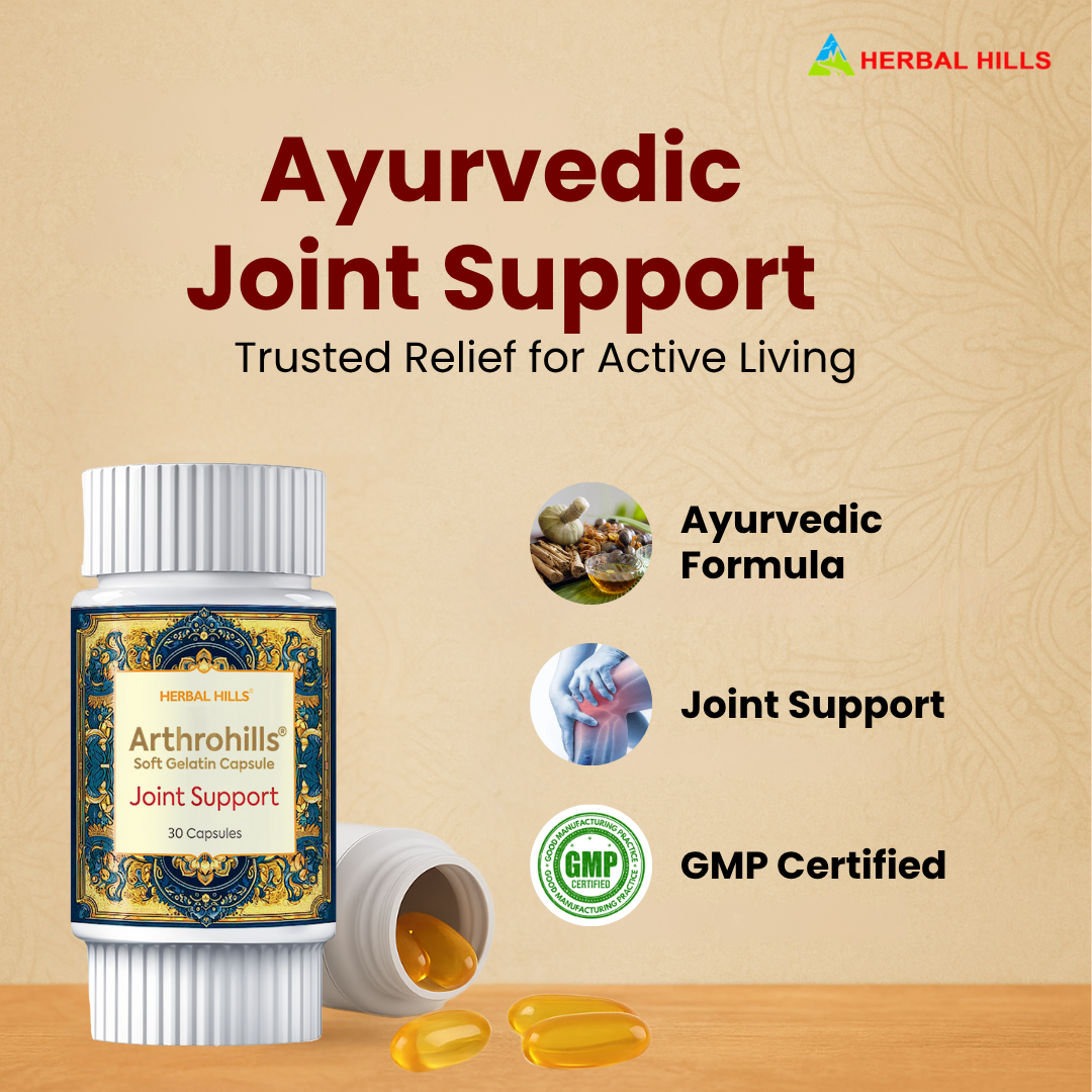 Arthrohills Capsules, Ayurvedic Joint care, Relieves Joint Pain & Muscle Pain, Natural Supplement for Overall Joint Health - 30 Capsules