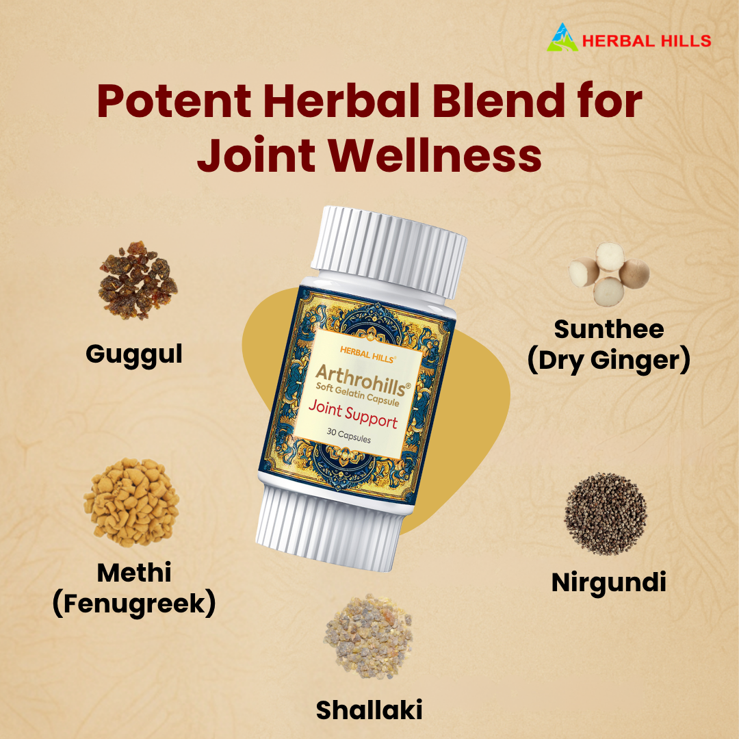 Arthrohills Capsules, Ayurvedic Joint care, Relieves Joint Pain & Muscle Pain, Natural Supplement for Overall Joint Health - 30 Capsules