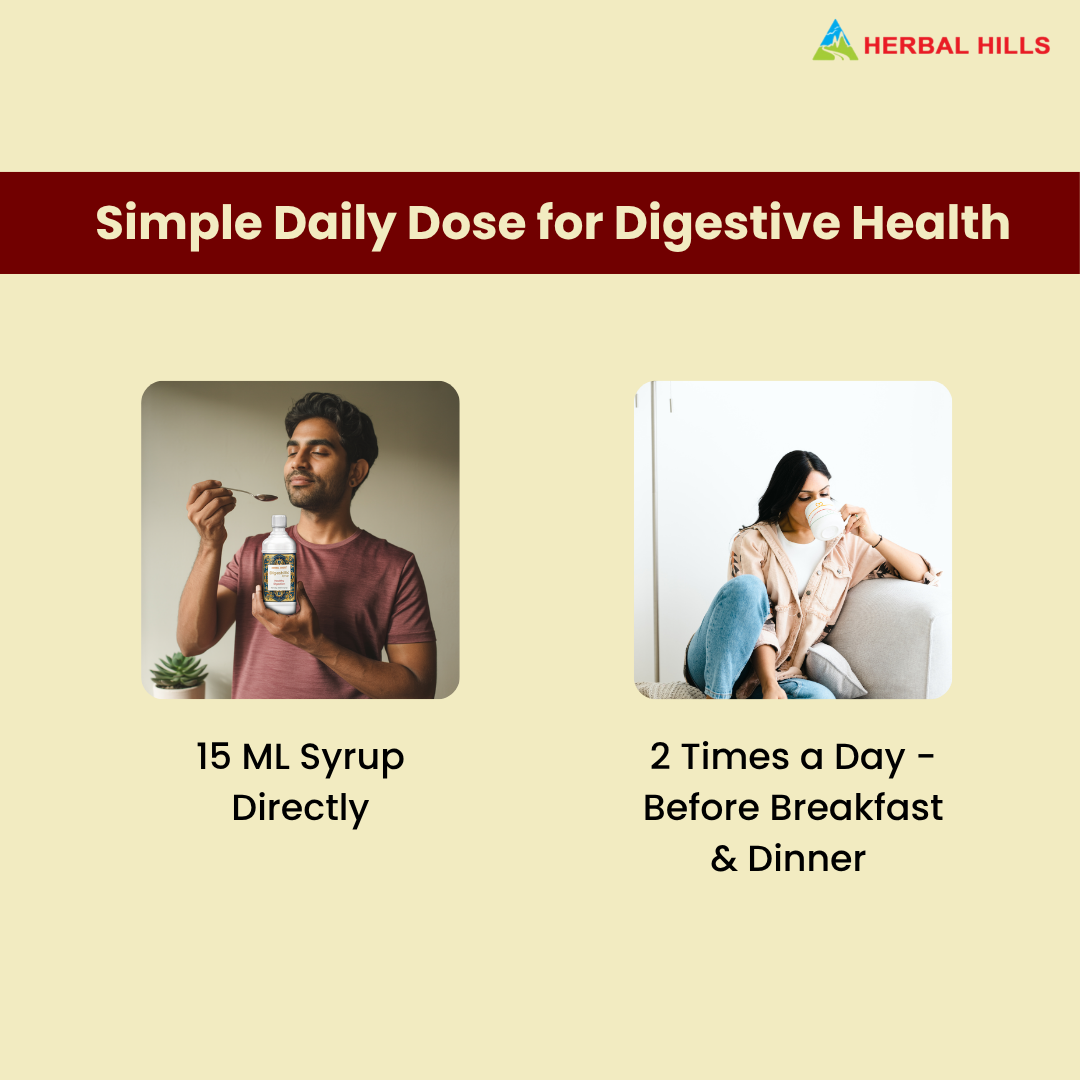 Digeshills Syrup, Ayurvedic Digestive Syrup, Sugar-Free, Improves Digestion & Appetite, Relieves Gas, & Bloating