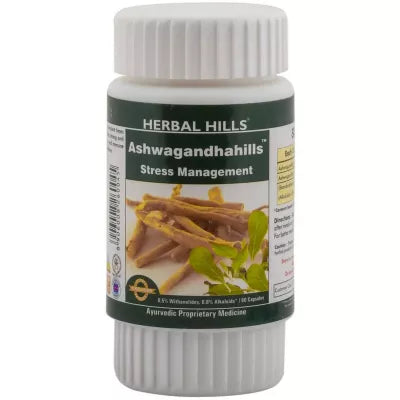 Ashwagandha Capsule Manage Anxiety & Stress Relief, Promotes Sound Sleep