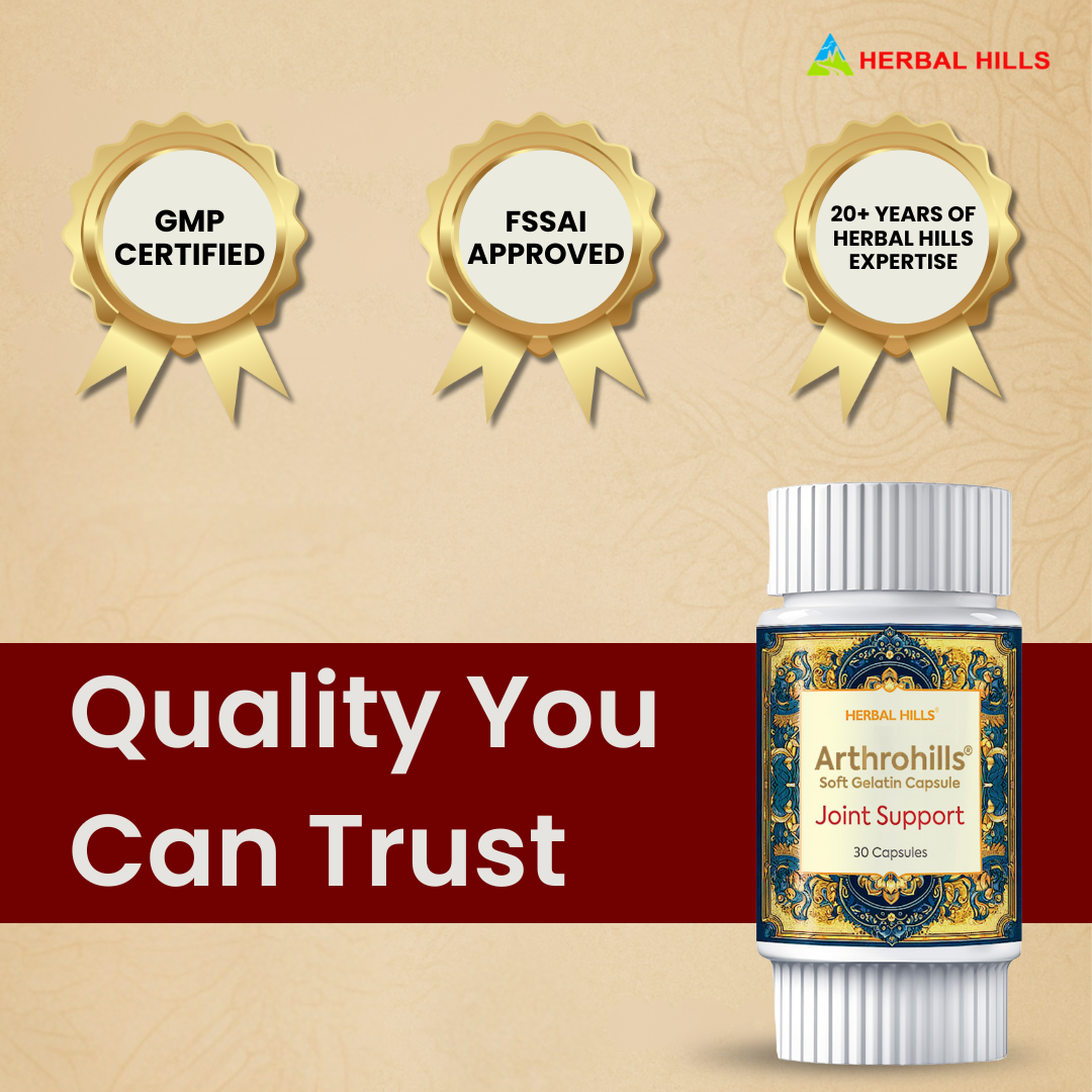 Arthrohills Capsules, Ayurvedic Joint care, Relieves Joint Pain & Muscle Pain, Natural Supplement for Overall Joint Health - 30 Capsules