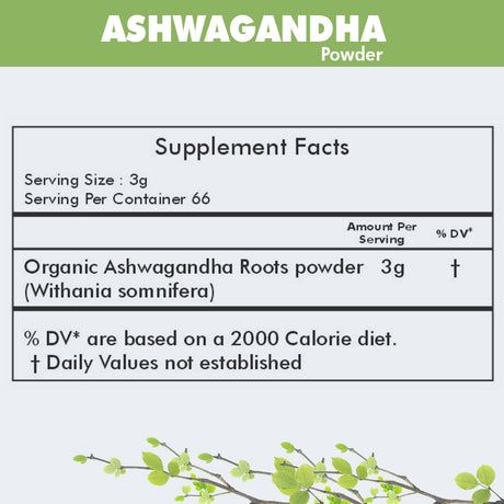 Buy Organic Ashwagandha Powder for Stress Relief