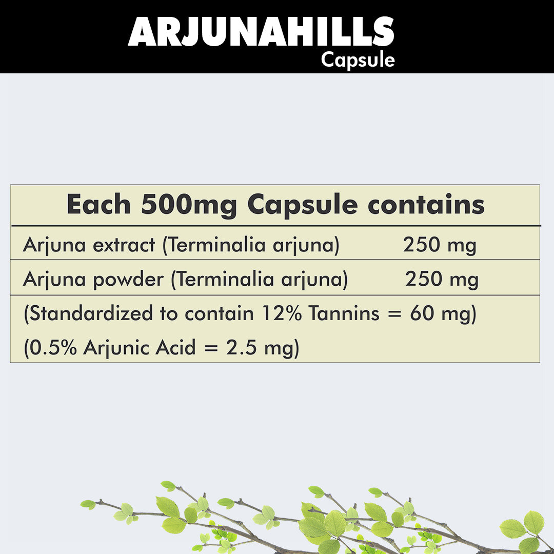 Arjuna Capsule Pure And Natural Herbal Supplement For Healthy Heart