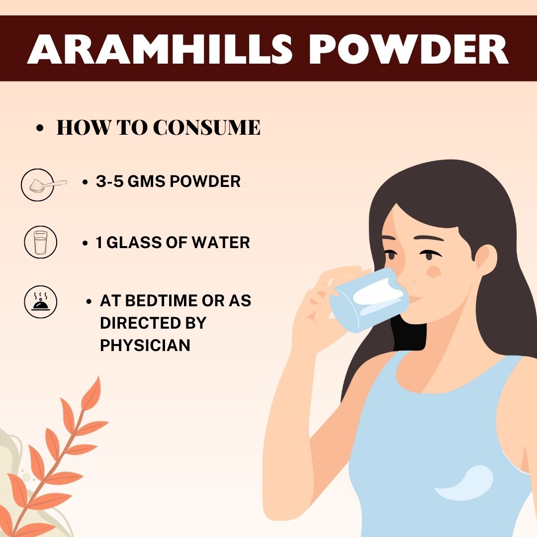 Aramhills Powder, Herbal laxative for constipation, Best natural remedy for Gas, Bloating, and Constipation, Gentle & Effective laxative supplement