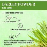 Barley Grass Powder Natural Body Cleanse and Detox Boosts the Immune System Experience Array of Health Benefits 500 Gms