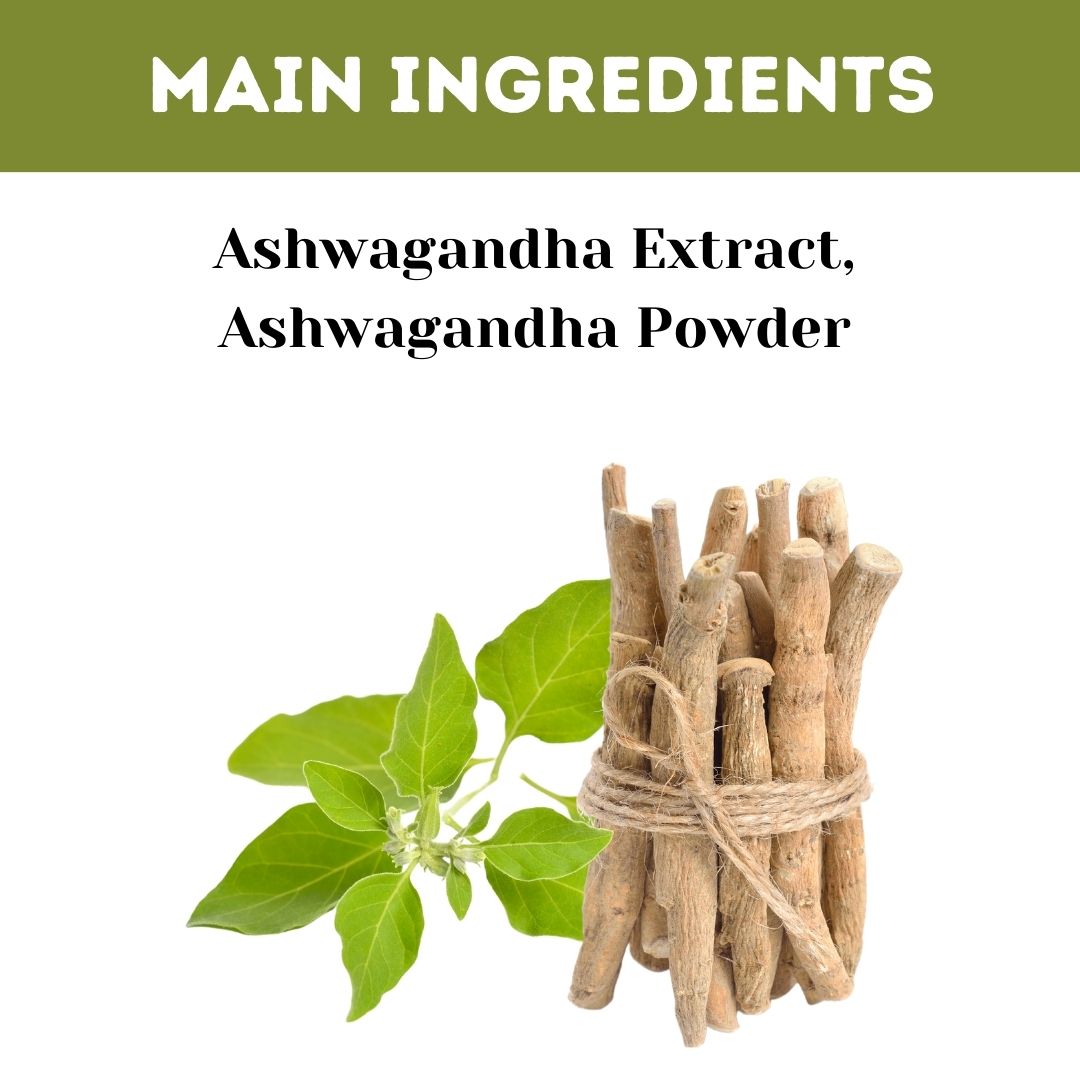 Ashwagandha Capsule Manage Anxiety & Stress Relief Enhanced Absorption & Antioxidants