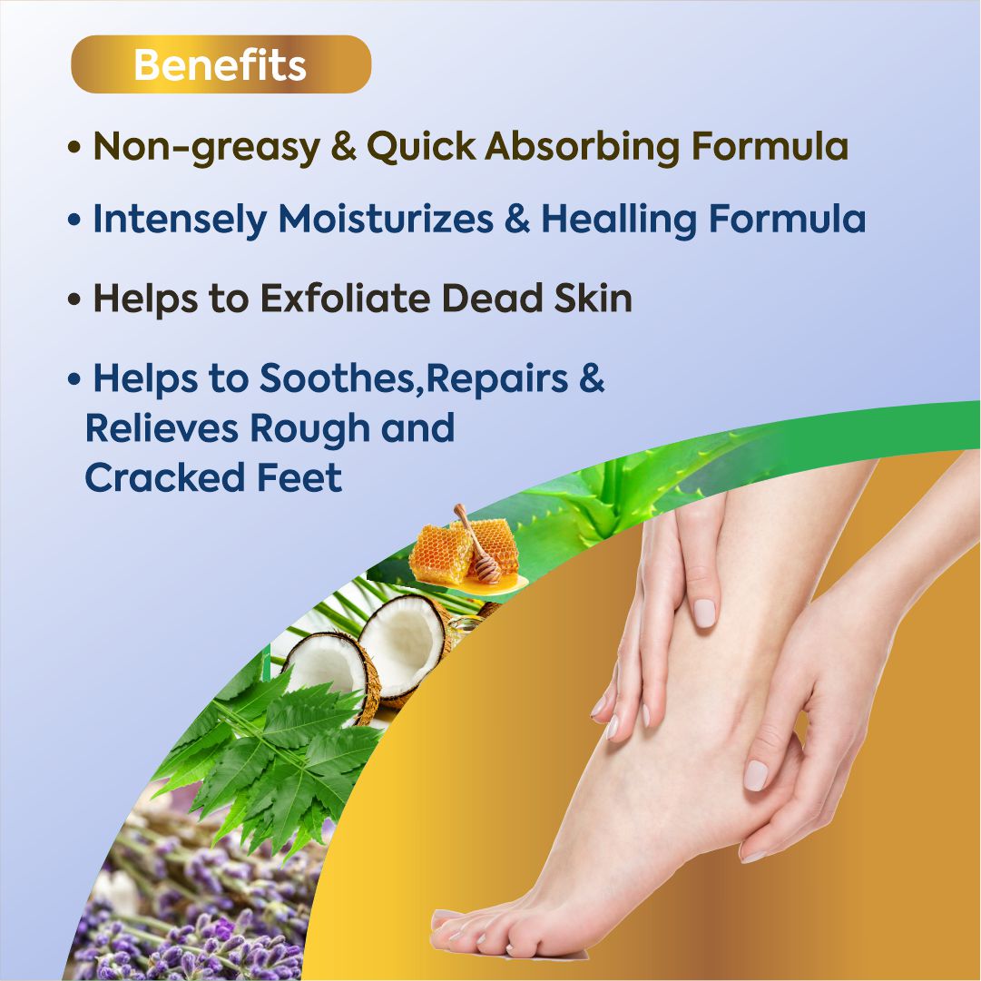 Foot Cream For Softening, Restore Cracked & Chapped Dry Feet Intensively & Quickly Moisturize Feet Dryness