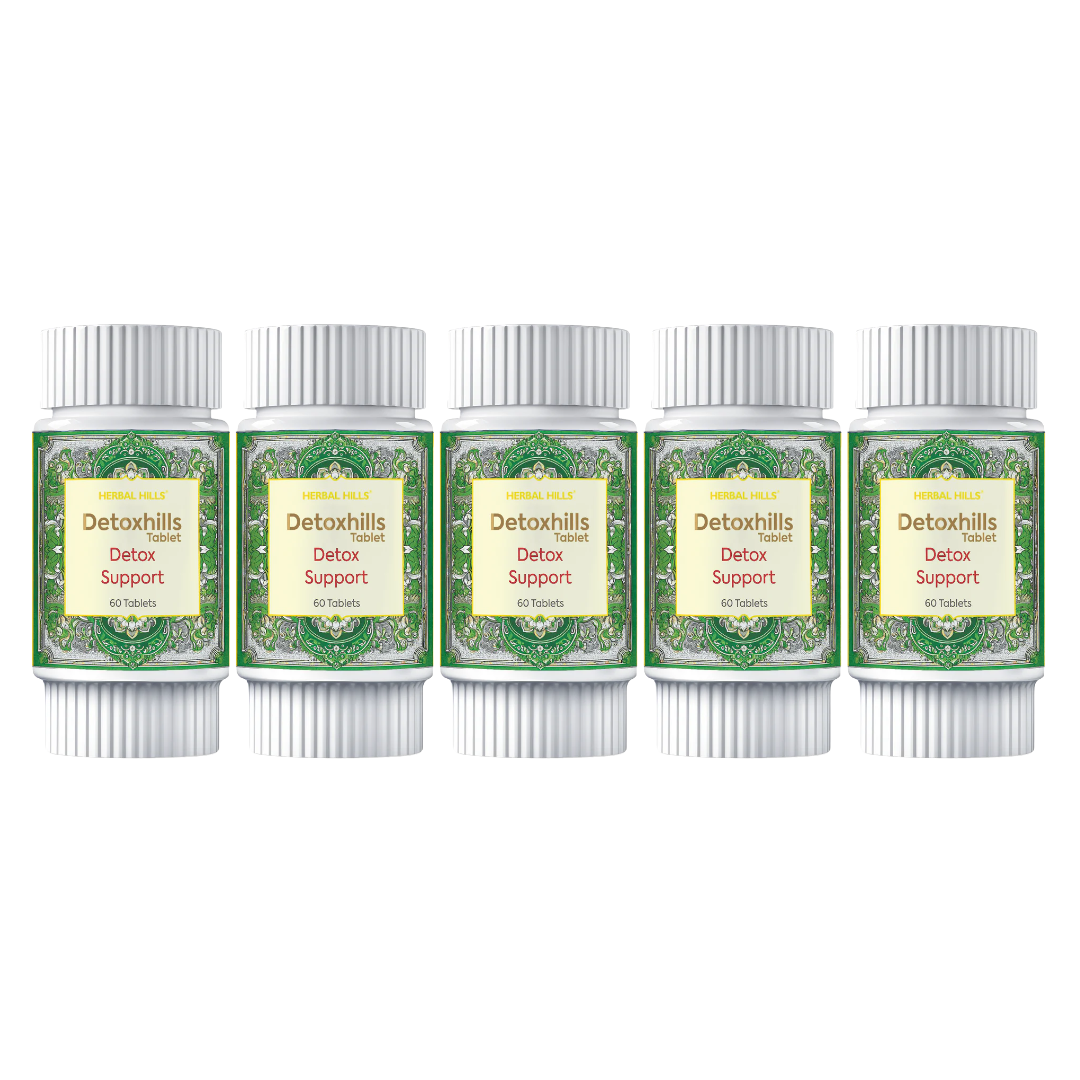 Detoxhills Tablets: Ayurvedic Colon Cleanse for Natural Body Detox, Rejuvenation, and Digestive Support