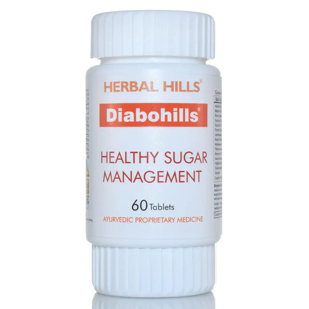 Diabohills Tablet helps maintain healthy blood sugar level and Healthy Glycated Haemoglobin