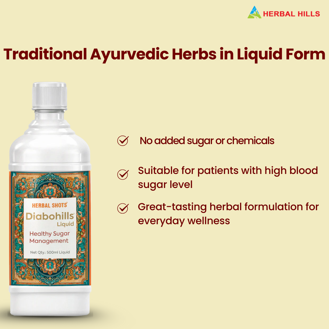 Diabohills Syrup, Clinically Proven Herbs to Manage Diabetes & Prediabetes Naturally, Jamun, Karela, Amla, Gurmar & 9 Herbs.