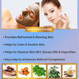 Face Pack for Skin Detoxification Purifies & Brightens Skin, Aids Reduce Acne & Blemishes, No Parabens & Mineral Oils