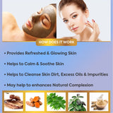 Glohills Face Pack - for Skin Detoxification Purifies & Brightens Skin, Aids Reduce Acne & Blemishes, No Parabens & Mineral Oils